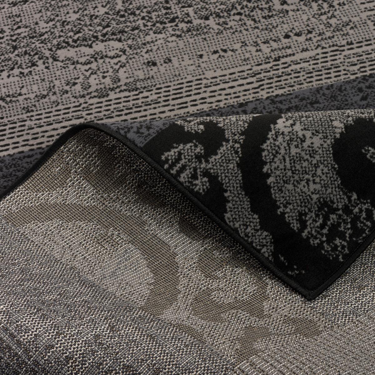 TEPPICH TRENDLINE PATCHWORK - Grau, Textil (80/150cm) - Pergamon