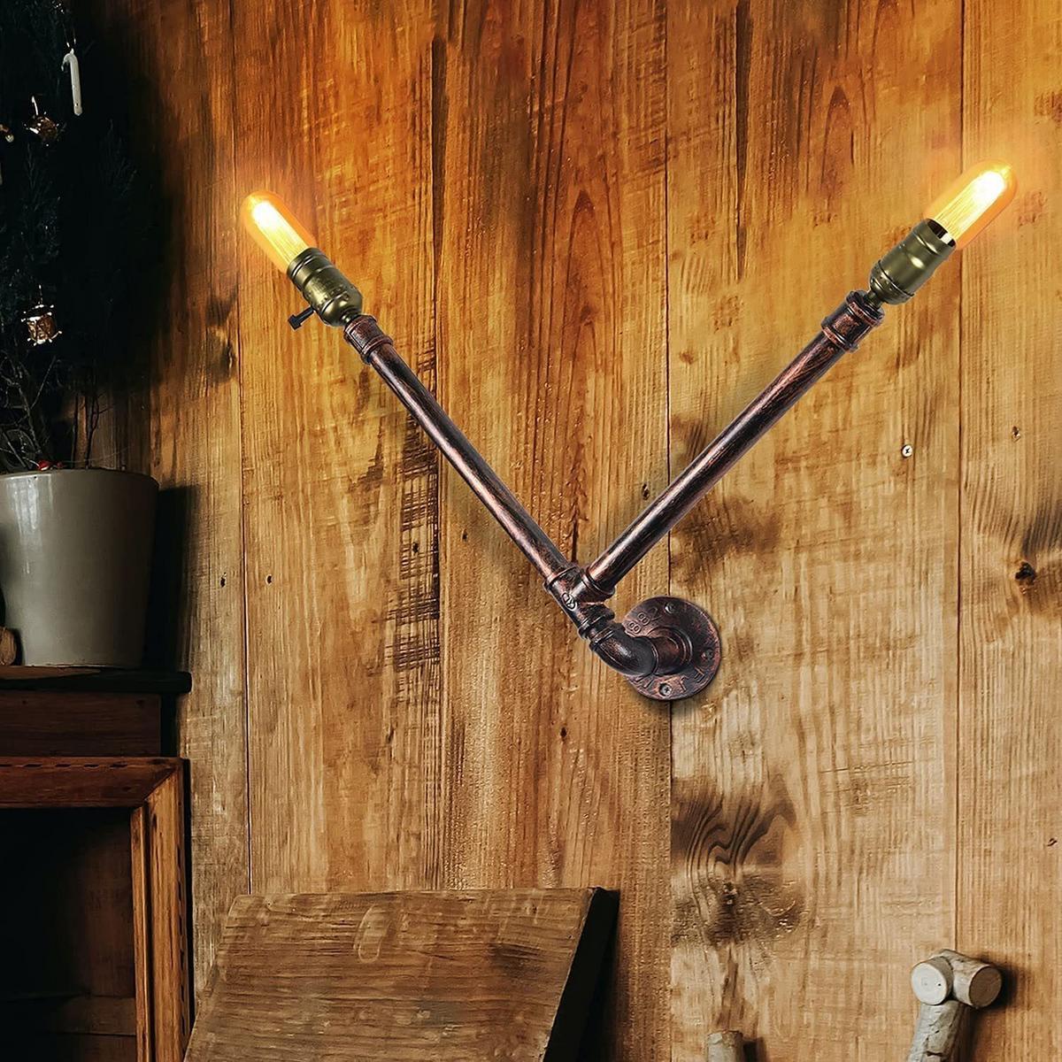 WANDLEUCHTE Karl - Bronzefarben, Metall (9/49/49cm) - Nettlife