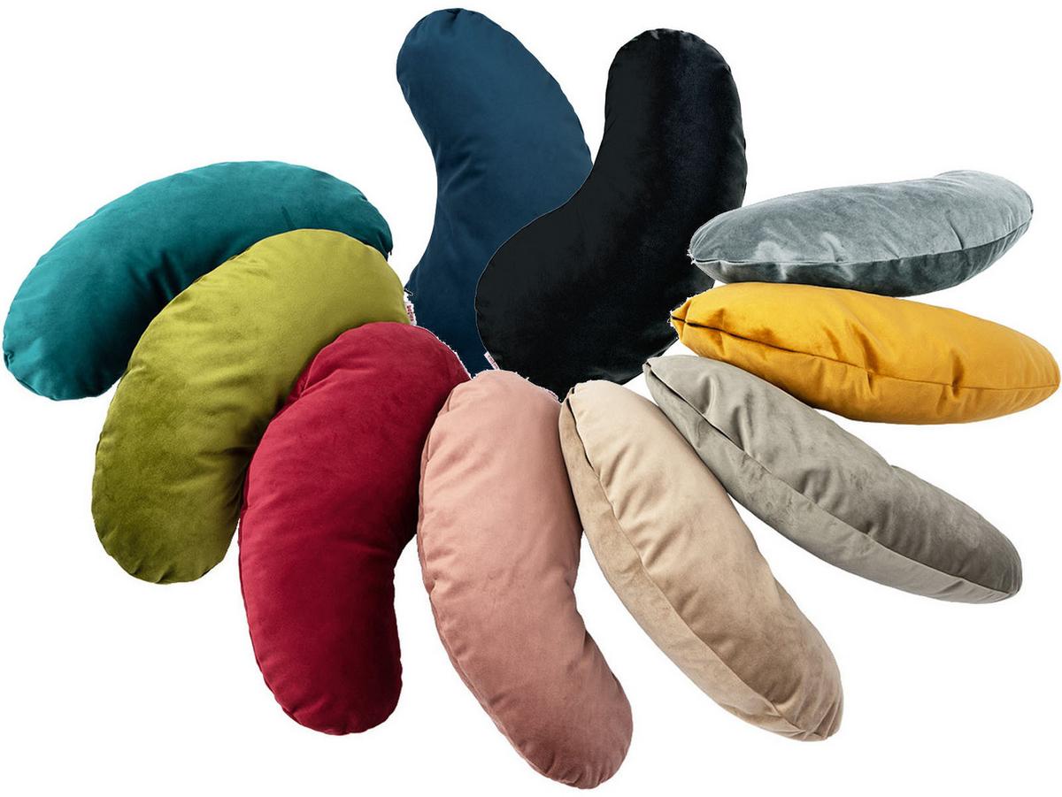 KISSEN-BOHNE Samt&Sonders mai-grün 45/25 cm - Olivgrün/Grün, Textil (25/45cm) - beties Heimtextil