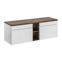 WASCHTISCHUNTERSCHRANK 140cm Zelie Weiß - Weiß, Holzwerkstoff (140/48/46cm) - Petits-meubles