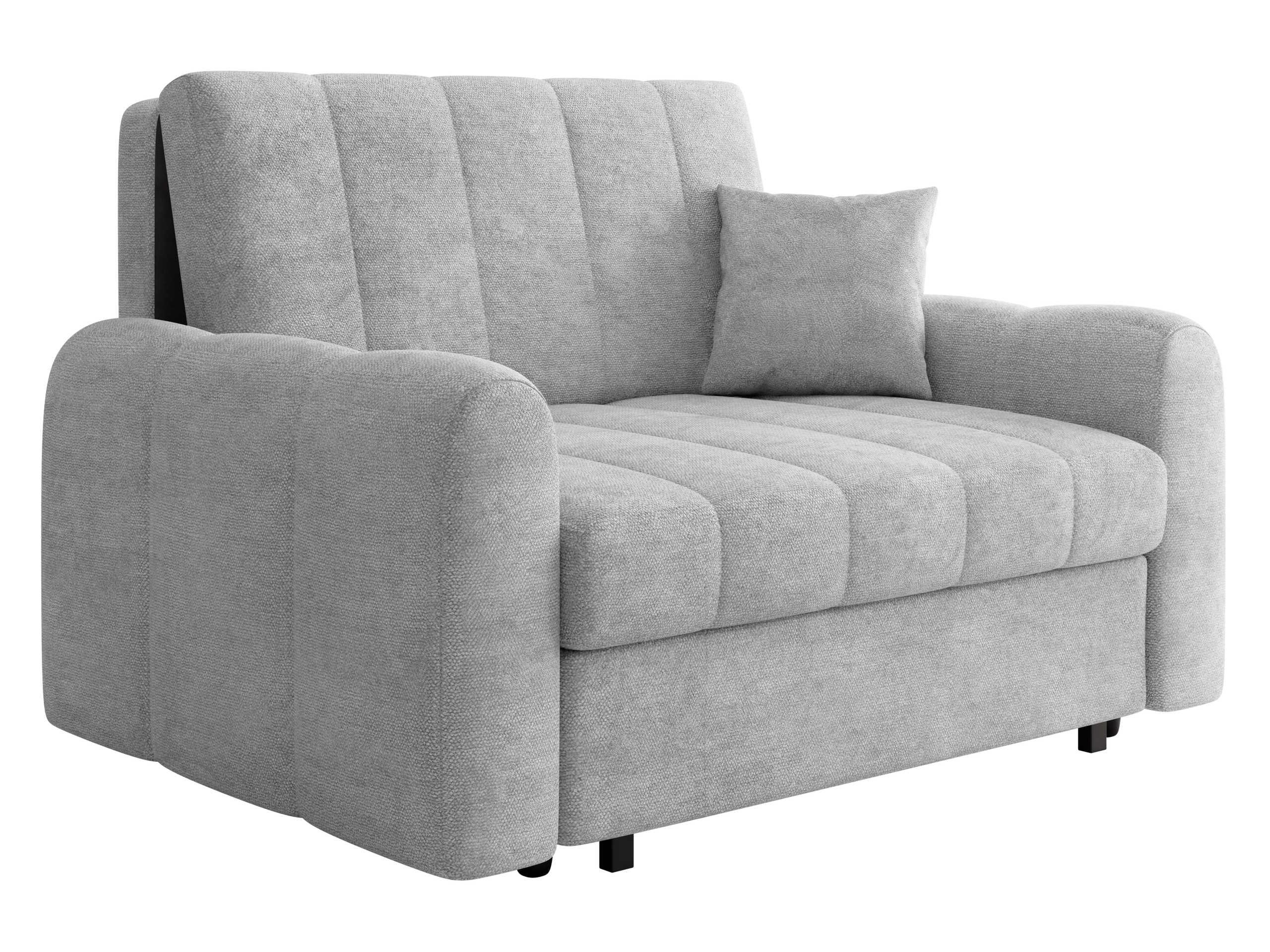 SCHLAFSOFA Viva Moon II - Hellgrau/Schwarz, Holz/Metall (148/85/98cm) - MIRJAN24