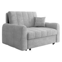SCHLAFSOFA Viva Moon II - Hellgrau/Schwarz, Holz/Metall (148/85/98cm) - MIRJAN24