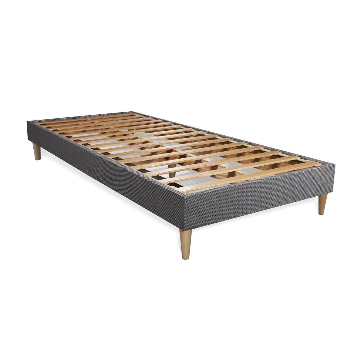BETT Actimemo dream Memory-Schaum 90 x 200 cm h2 - Kit Bettgestell Grau - Beige/Grau, Karton/Holz (90/200cm) - ACTISOM