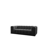 SOFA 3-sitzer Solvie In Moly - Anthrazit, Holzwerkstoff/Textil (230/75/106cm) - Fun Möbel