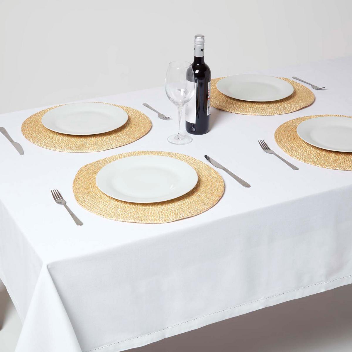 TISCHSET gold im 4er-Set, Platzsets rund geflochten, 40 cm - Goldfarben, Textil (40/40cm) - Homescapes