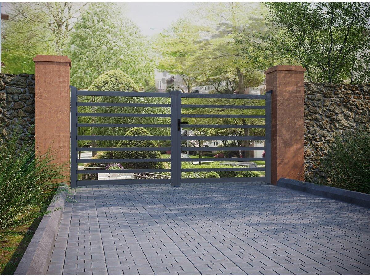 TOR martin Grau - Grau, Metall (340/180/340cm) - Habitat Garten