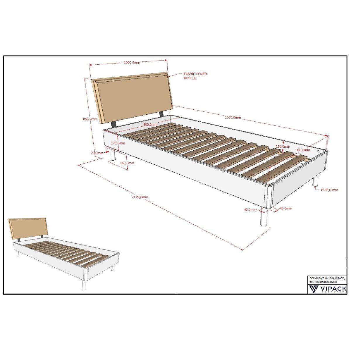 JUGENDZIMMER SET 90x200 Keeley Buche Weiß Holz Schrank Komfort Stabil - Weiß, Holz (55/180/100cm) - 58aufmkessel