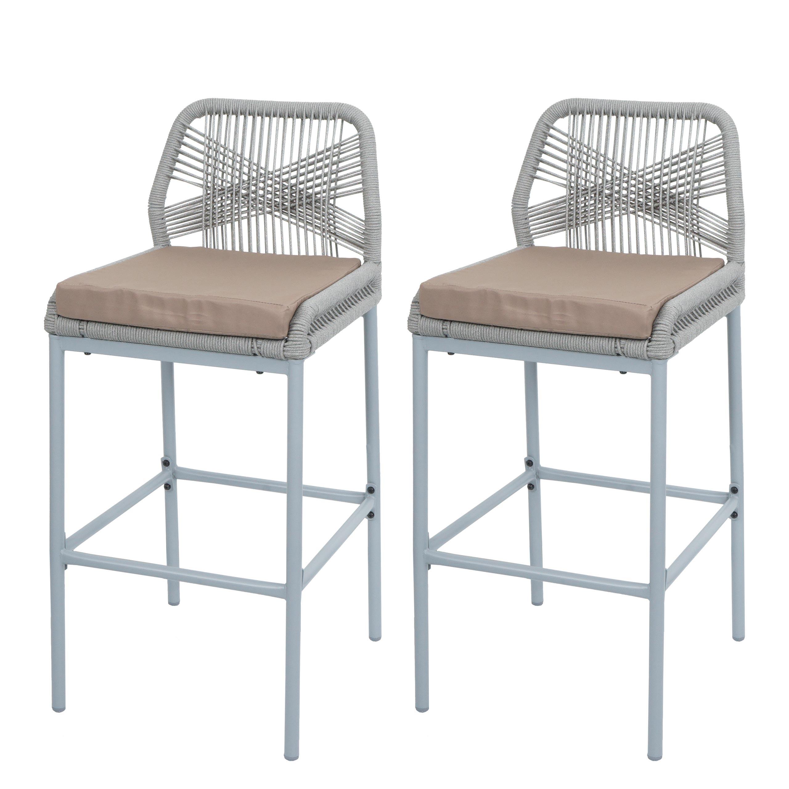BARHOCKER Hellgrau, Taupe - Taupe/Hellgrau, Metall (45/101/52cm) - MCW