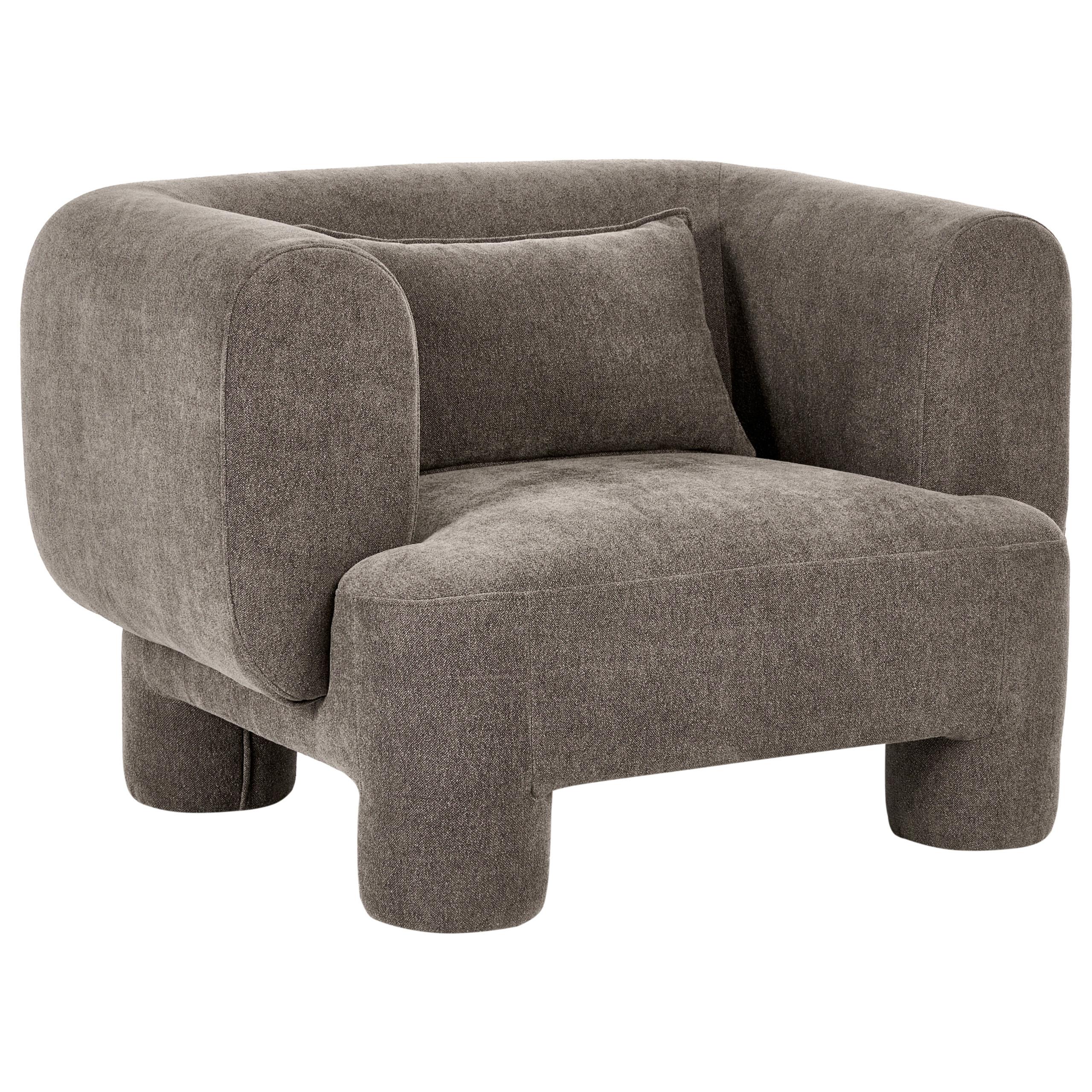 SESSEL Stoff Braun Hogbo - Braun, Textil (110/73/93cm) - Beliani