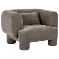 SESSEL Stoff Braun Hogbo - Braun, Textil (110/73/93cm) - Beliani