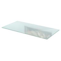GLASBODENPLATTE für Kaminofen 100x50 cm – Milchglas Optik - Transparent, Glas (100/60/0.4cm) - TULUP