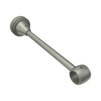 TRÄGER FÜR GARDINENSTANGEN 16 mm Ø, Primus 1-läufig, Chrom matt - Nickelfarben, Metall (19.2/4/4cm) - INTERDECO