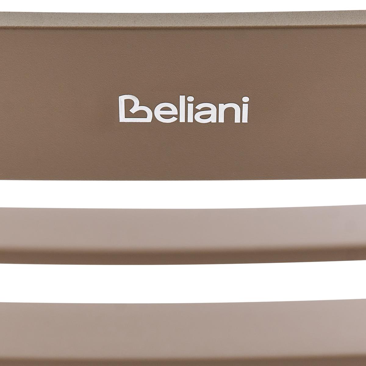 GARTEN-SCHAUKELSTUHL Taupe Turi - Taupe, Metall (66/92/96cm) - Beliani
