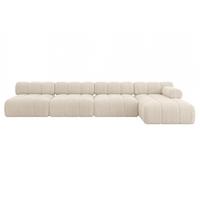 ECKSOFA modulares Sofa Razon-L3 - 380x160x70 cm Beige Cord - Beige, Holzwerkstoff/Textil (380/160cm) - ALTDECOR