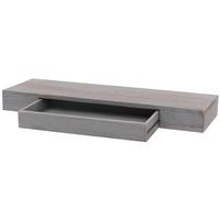 WANDREGAL SCHUBLADE Grau - Grau, Holz (80/8/25cm) - MCW