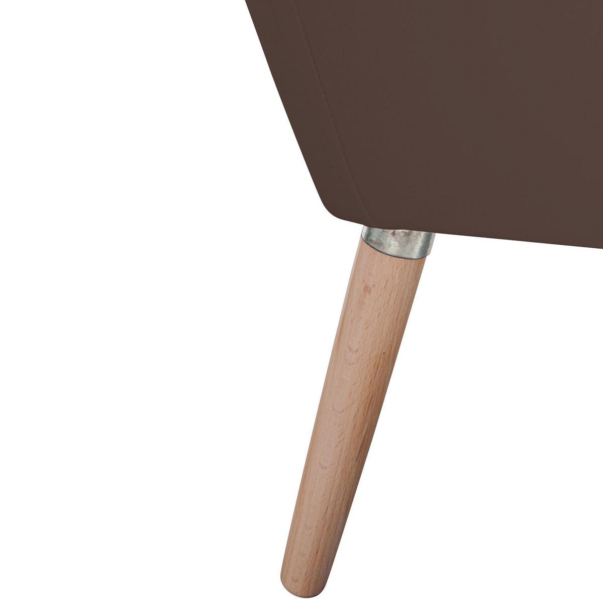 SESSEL Kachka Bezug Kunstleder Buche natur / braun - Braun, Kunststoff (71/81/67cm) - 58aufmkessel