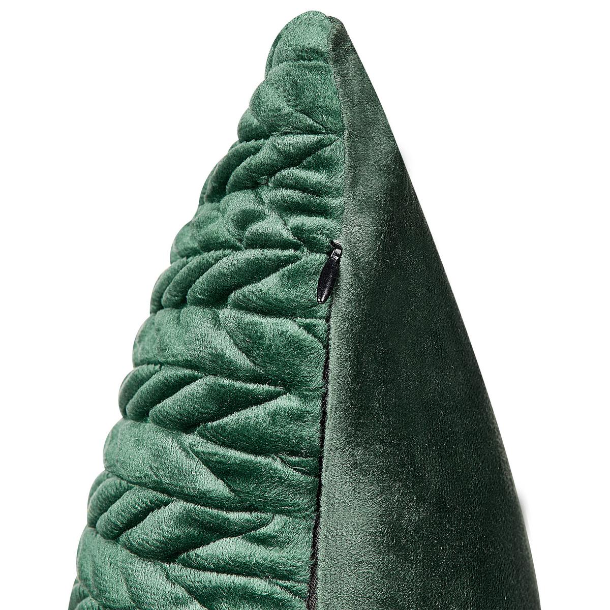 DEKOKISSEN 2er-Set Grün 45/45 cm Eclipta - Grün, Textil (45/45cm) - Beliani