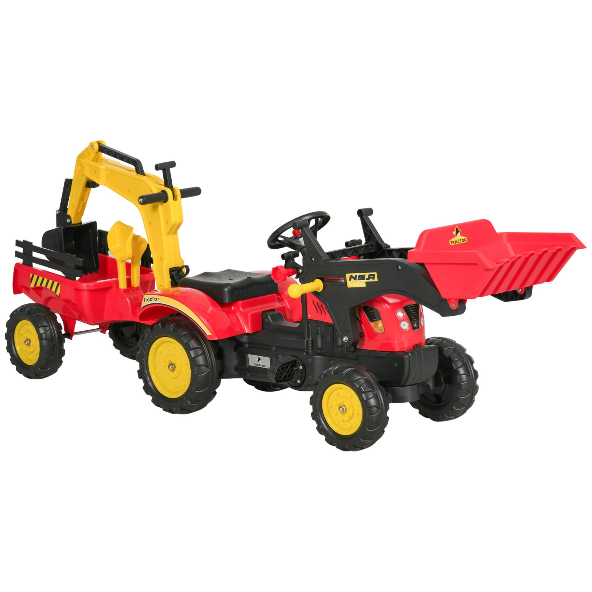 KINDER RUTSCHAUTO, Rot, Stahl+ Kunststoff - Rot, Metall (42/59/179cm) - HOMCOM