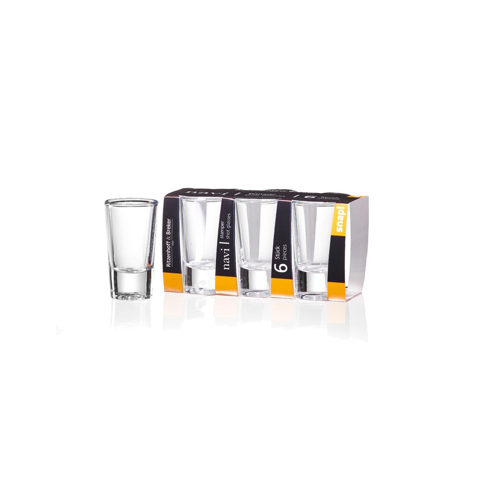 SCHNAPSGLÄSER Navi transparent 30 ml 6er Set - Transparent, Glas (0.03L) - Ritzenhoff Breker