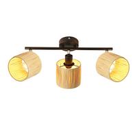 DECKENSTRAHLER Flammhafen 17.5/16.5/45 cm - Schwarz, Metall (45/17.5/16.5cm) - ZMH