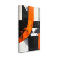 LEINWANDBILD 3D und geometrisch 50x100cm - Orange, Textil (50/100cm) - Feeby