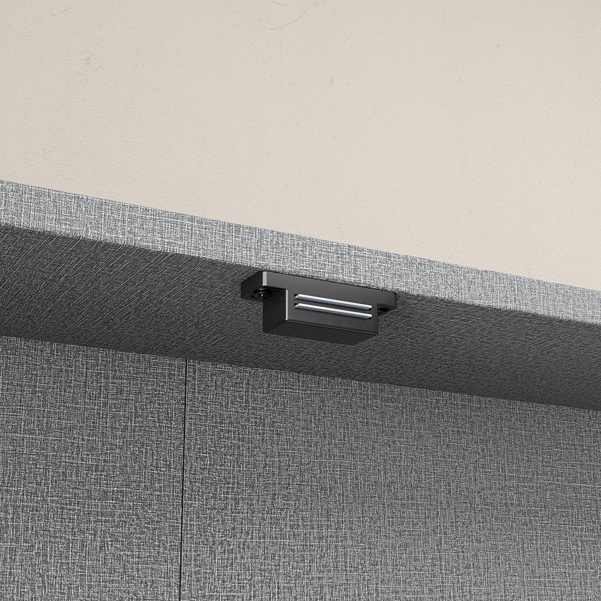 WANDREGAL mit Glastüren für Sammlerstücke FSB113-DG - Ahornfarben, Fell (80/60/12.2cm) - SoBuy
