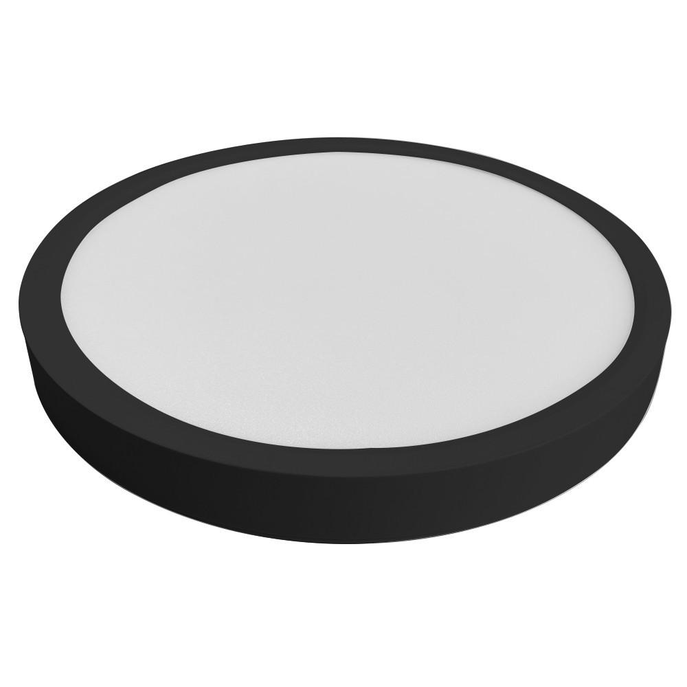 LED-DECKENLEUCHTE Warren 4000K-Neutralweiß 18/18/3 cm - Schwarz, Kunststoff (18/18/3cm) - Nettlife