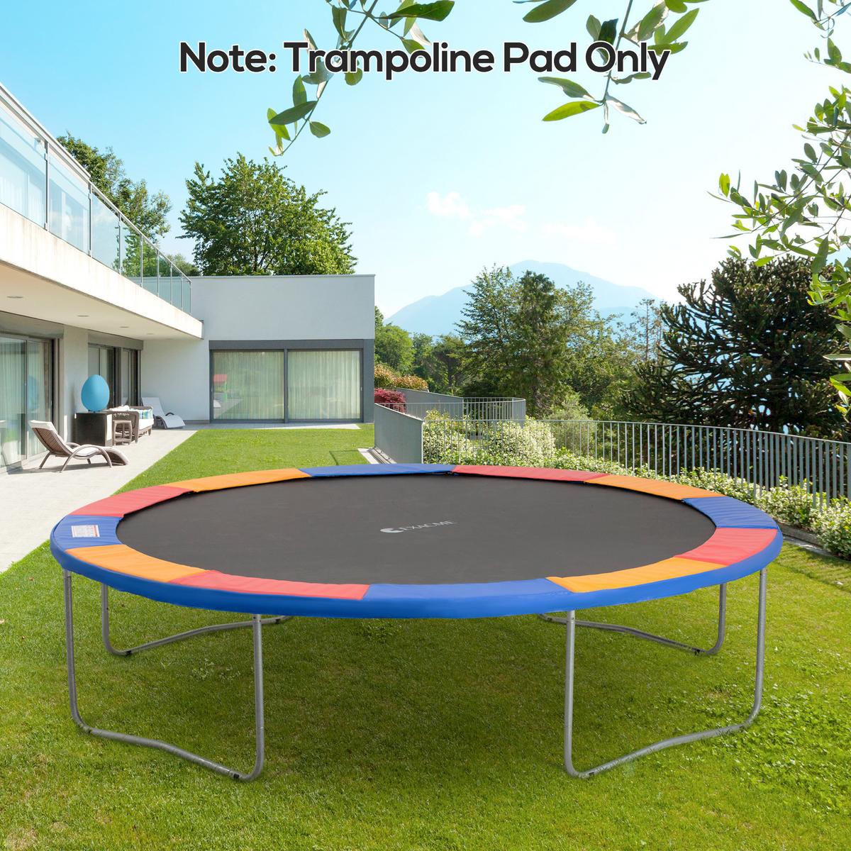 RANDABDECKUNG, PVC, Rot, Ø366 cm - Multicolor, Kunststoff (366/366cm) - HOMCOM