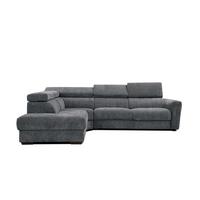 ECKSOFA CALVERA 5-Sitzer, graphitfarben - Graphitfarben, Holzwerkstoff/Textil (239/298cm) - Wozimo