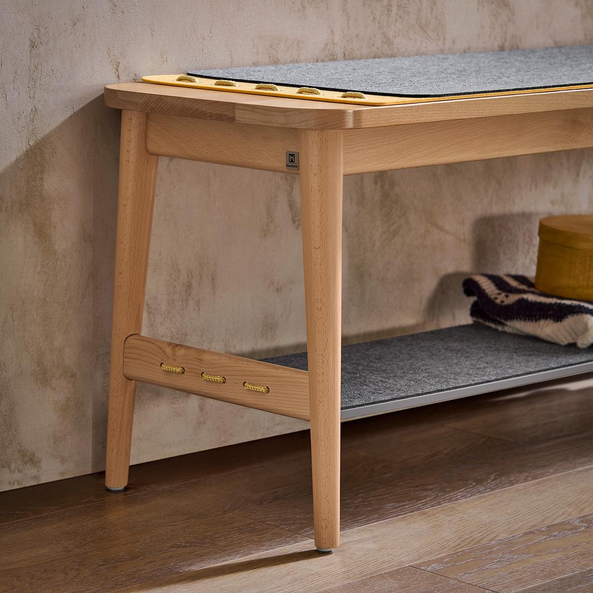 SCHUHREGAL mit Zapfenverbindungen Natur - Naturfarben, Holz/Holzwerkstoff (110/46/37cm) - SoBuy