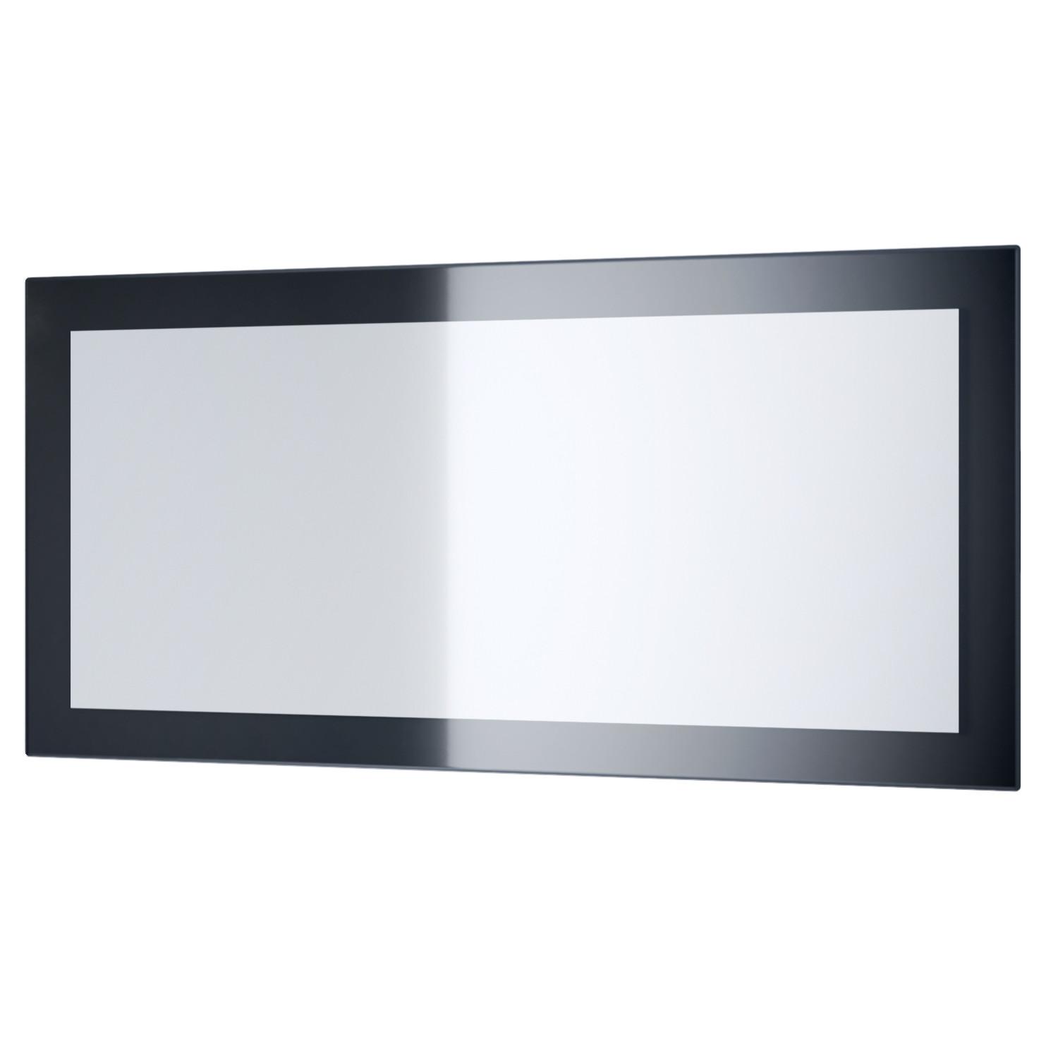 SPIEGEL Lima Schwarz Hochglanz - Schwarz Hochglanz, Holzwerkstoff (89/45/2cm) - Vladon