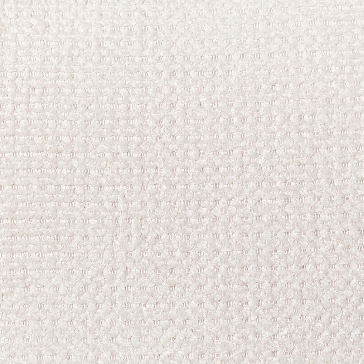 3-SITZER-SOFA Stoff cremeweiß Floro - Silberfarben/Weiß, Textil (179/74/83cm) - Beliani