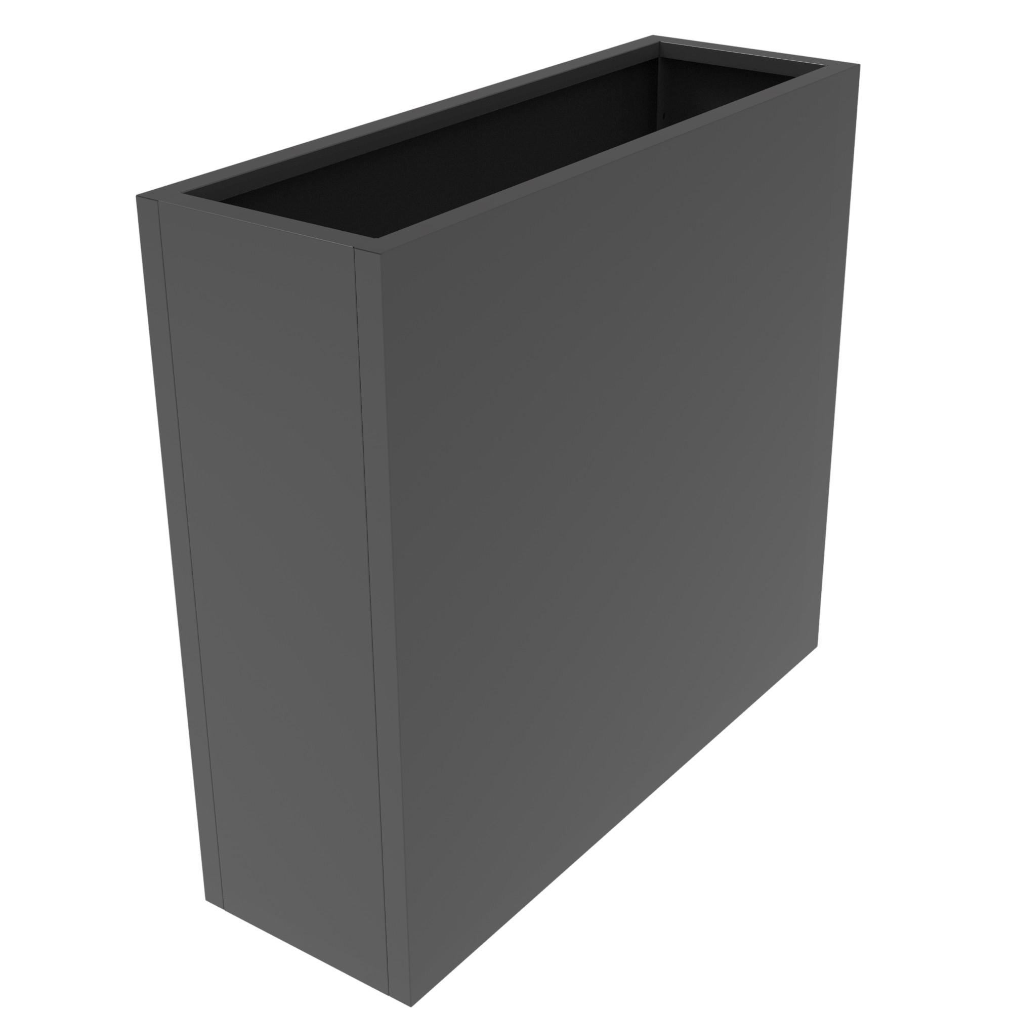 PFLANZKÜBEL Vaargel - Anthrazit, Metall (90/82/30cm) - casa.pro