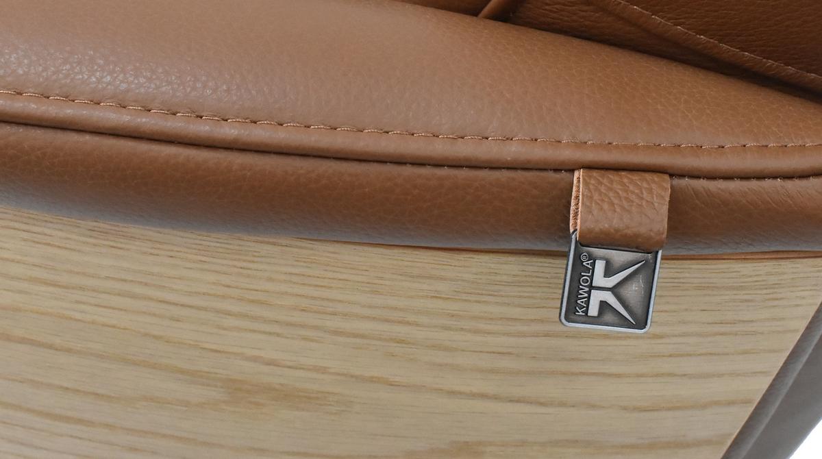 RELAXSESSEL VANITAS Braun Leder Relaxfunktion - Schwarz/Braun, Leder/Metall (75/108/86cm) - KAWOLA