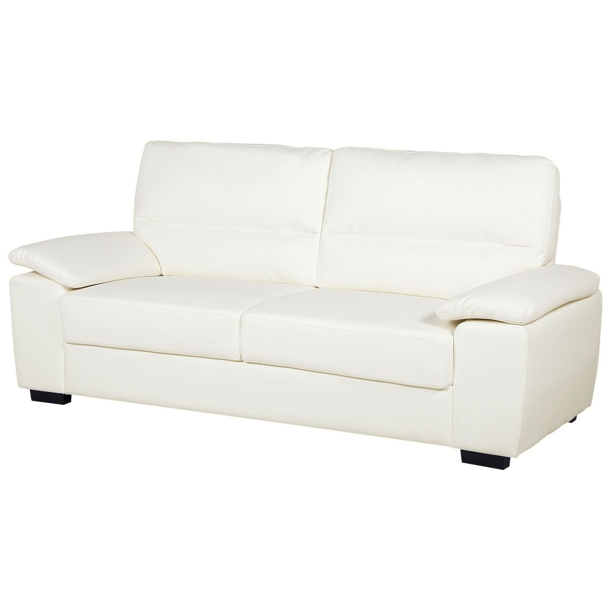 SOFA-SET 5-sitzer Kunstleder Beige Vogar - Beige, Kunststoff (195/90/74cm) - Beliani