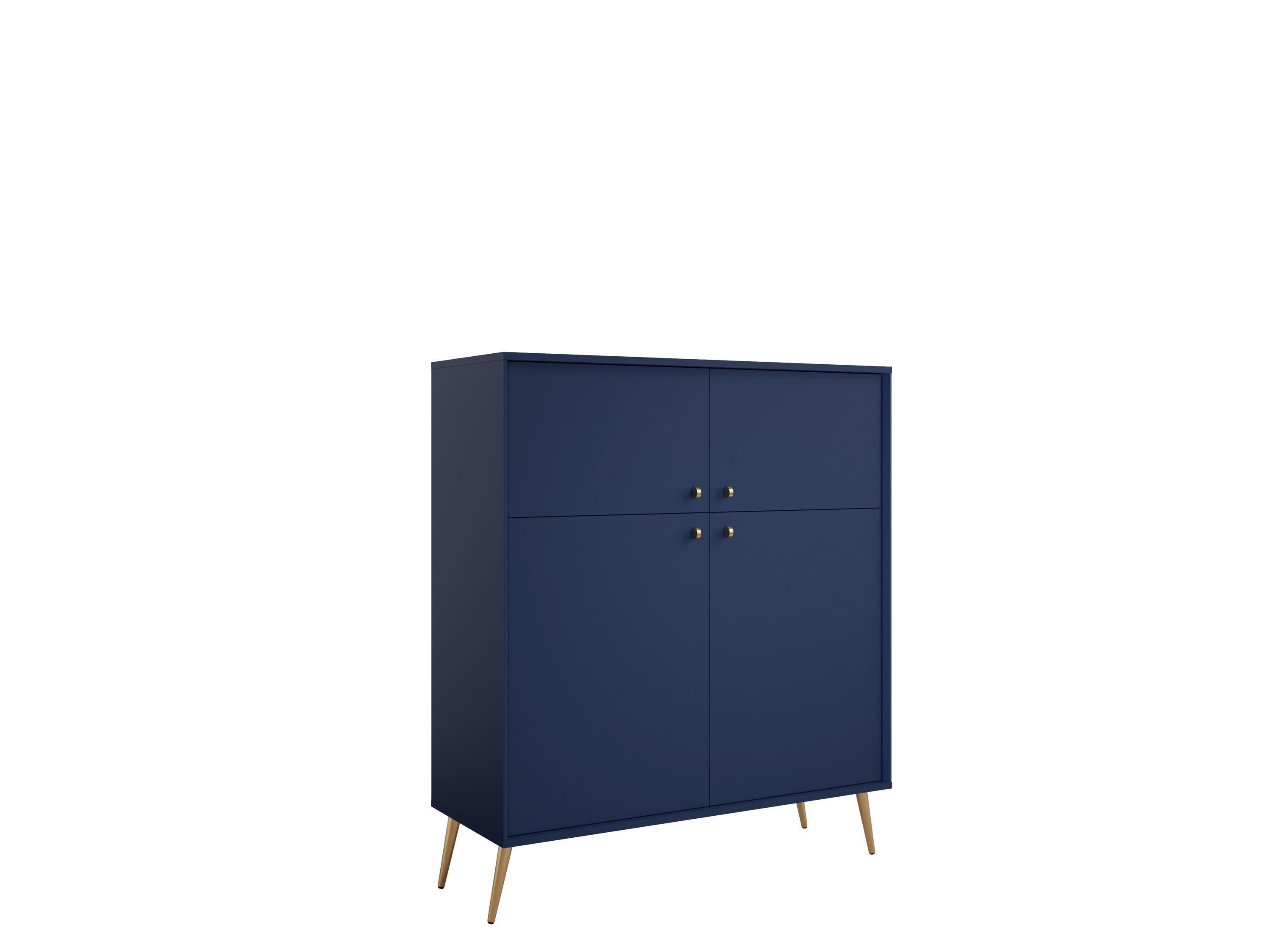 SIDEBOARD Dunkelblau 106/122/41 - Dunkelblau, Holzwerkstoff (106/122/41cm) - RAUMHIRSCH FURNITURE