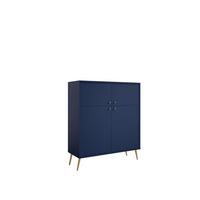 SIDEBOARD Dunkelblau 106/122/41 - Dunkelblau, Holzwerkstoff (106/122/41cm) - RAUMHIRSCH FURNITURE