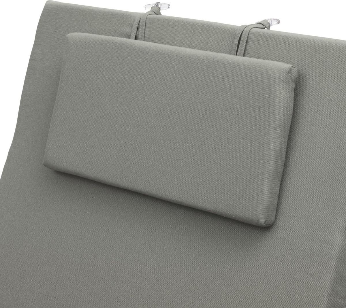 ROLLLIEGENAUFLAGE Loft RL 200x60x5cm Hellgrau (2tlg) - Hellgrau, Textil (60/10/200cm) - Beautissu 