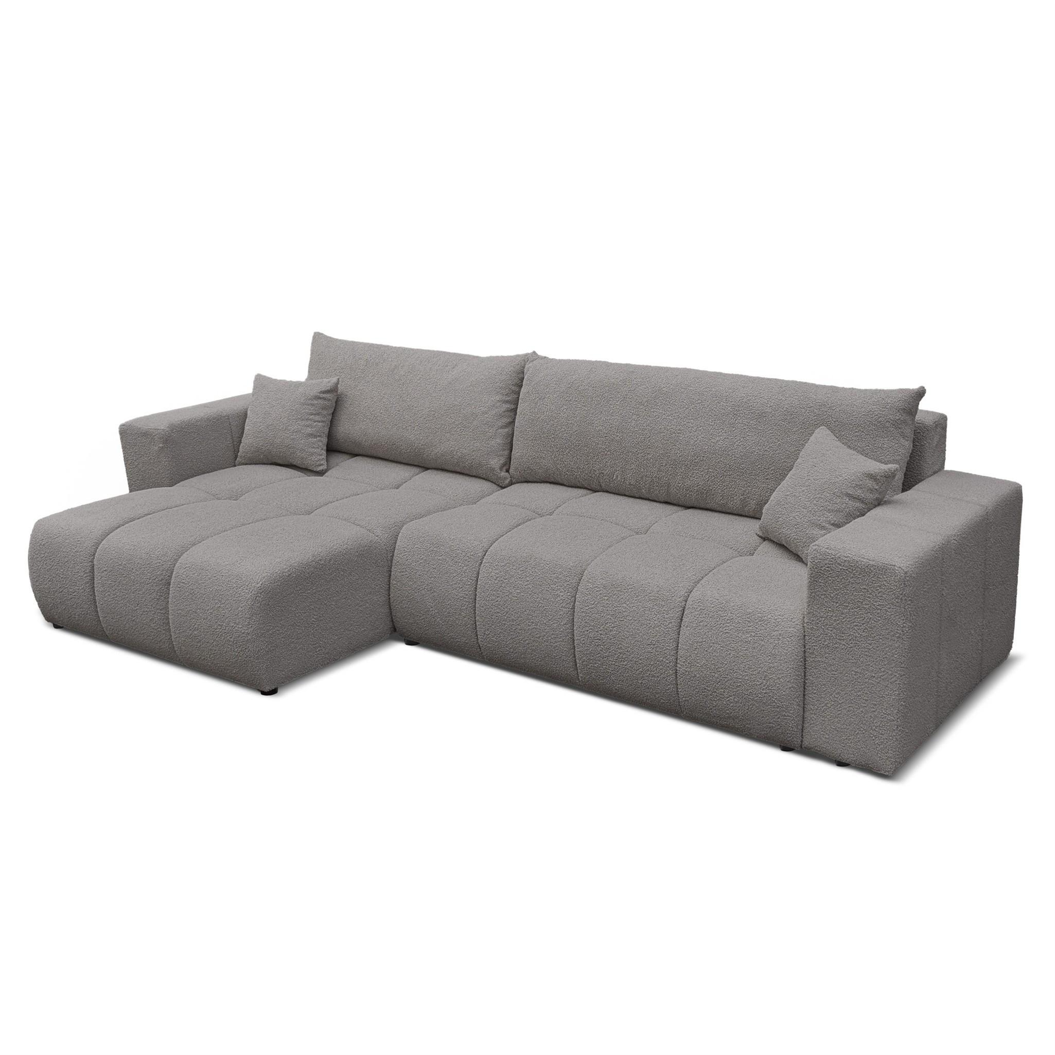 ECKSOFA Anabel Max Mit Schlaffunktion - Dunkelgrau, Holzwerkstoff/Textil (278/145cm) - Fun Möbel