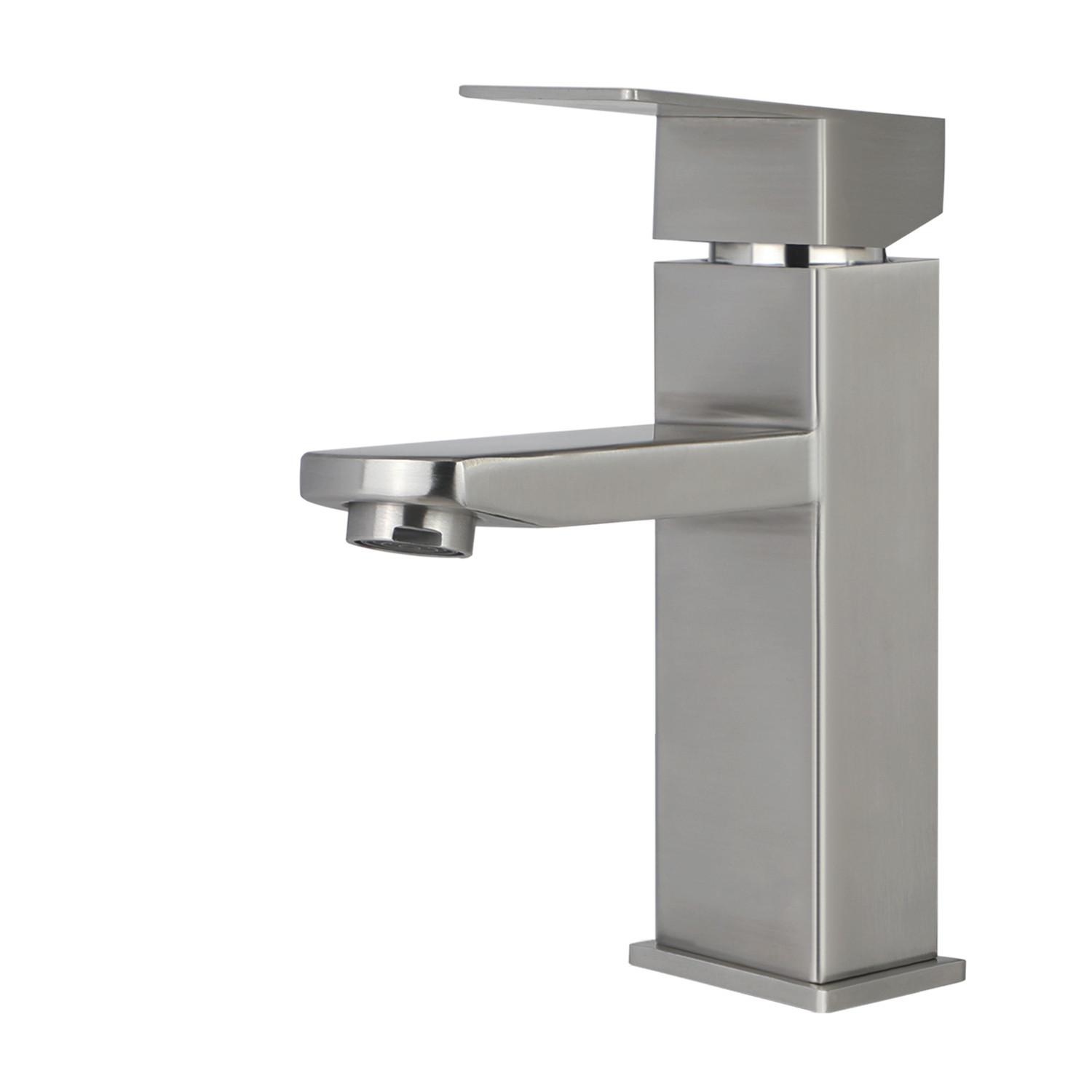 WASCHTISCHARMATUR NORMAN 12/5/18 cm - Silberfarben, Metall (5/18/12cm) - Nettlife
