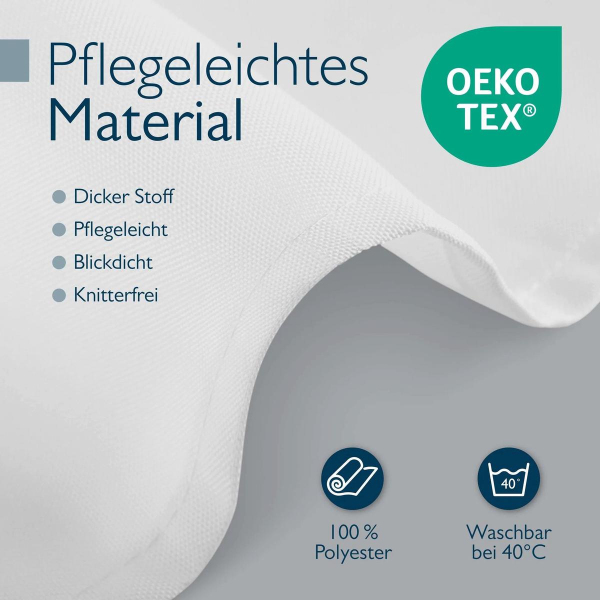 STEHTISCHHUSSE Premium Ø 70cm Weiß (2tlg) - Weiß, Kunststoff/Textil (70/145cm) - Beautissu 