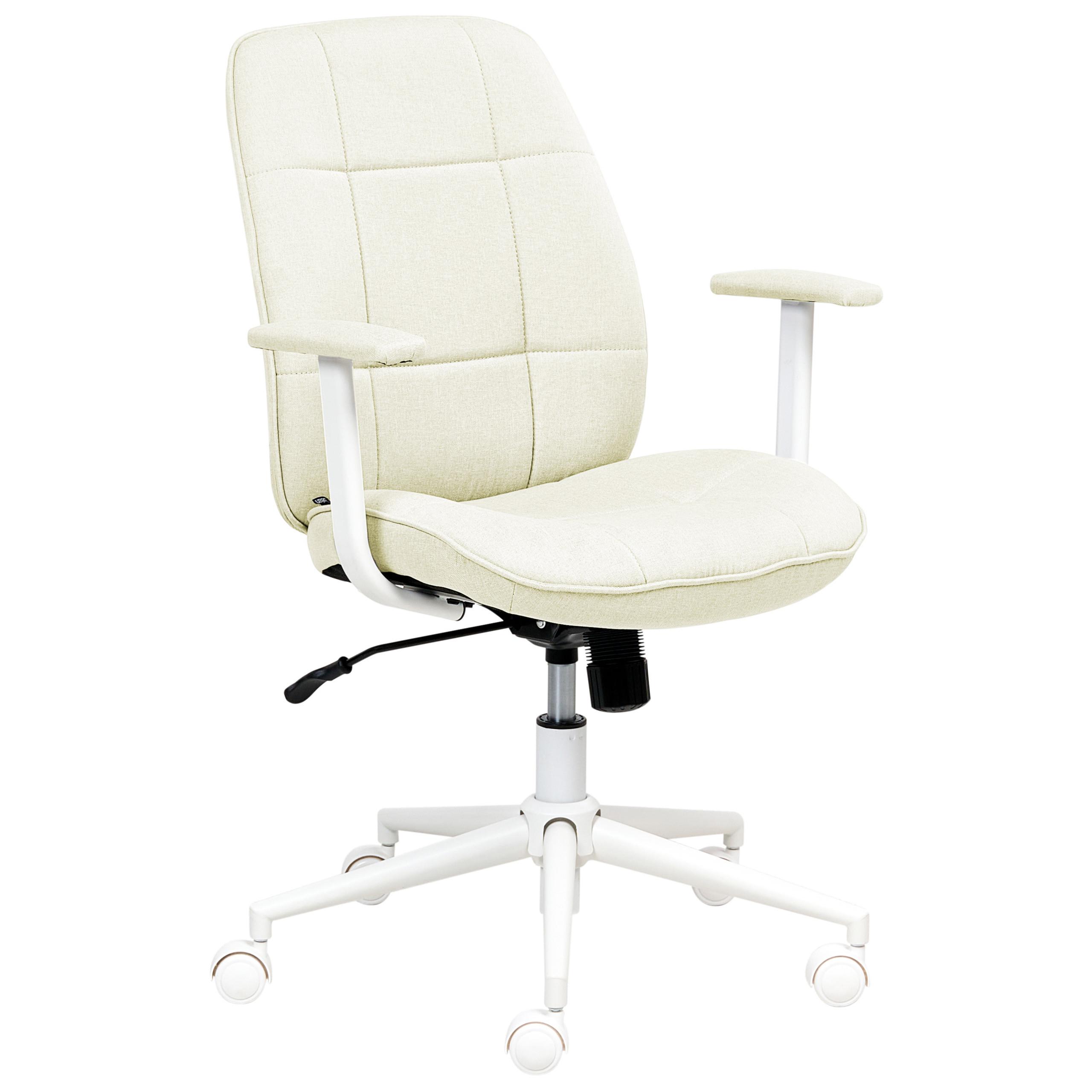 BÜROSTUHL Mintgrün Carlton - Weiß/Mintgrün, Textil (60/87/60cm) - Beliani