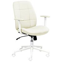 BÜROSTUHL Mintgrün Carlton - Weiß/Mintgrün, Textil (60/87/60cm) - Beliani
