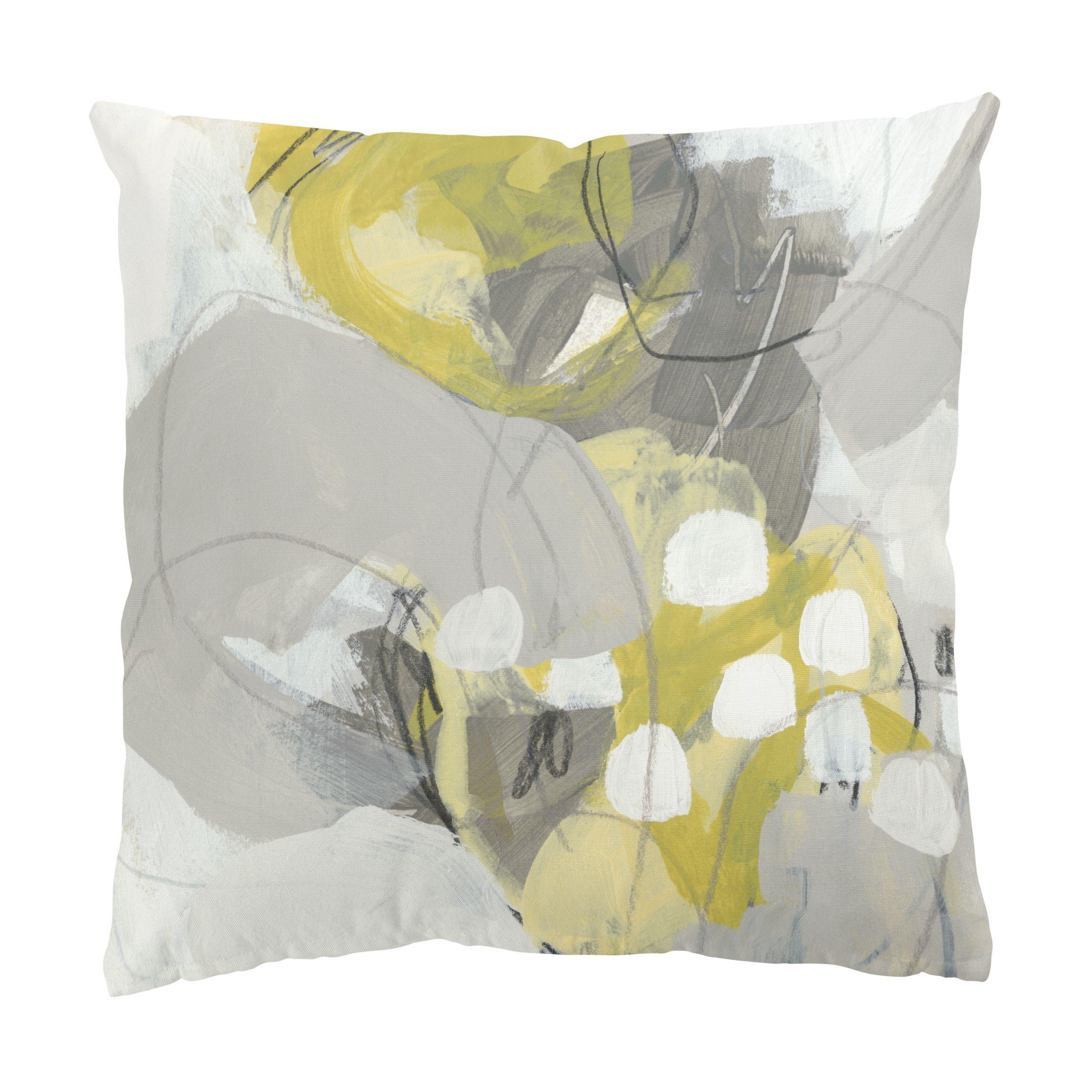 KISSENBEZUG Zitronen im Nebel IV 50/50 cm - Grau, Textil (50/50cm) - Bilderwelten