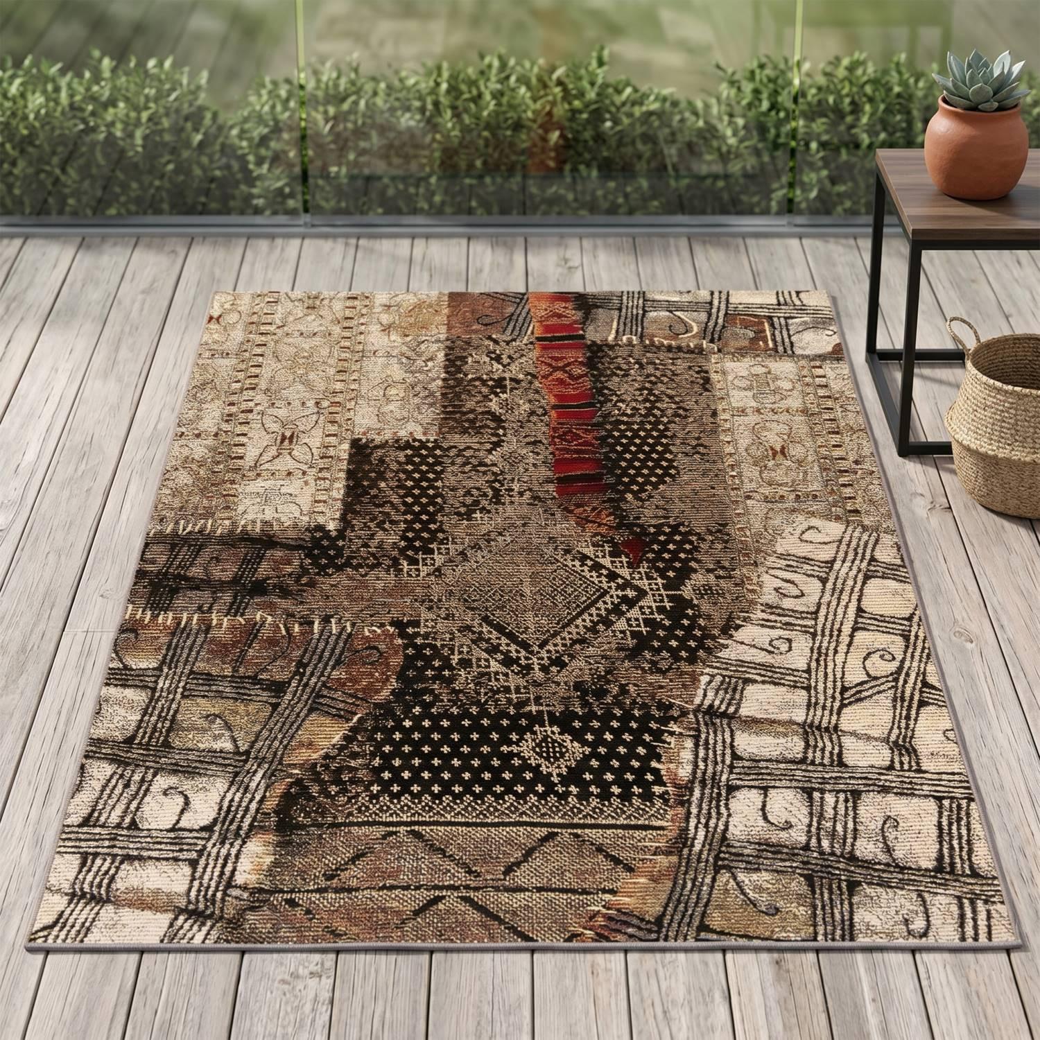 OUTDOORTEPPICH Aurora 80x165 cm - Multicolor, Textil (80/165cm) - Gino Falcone