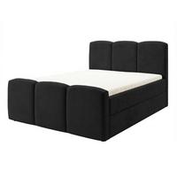 BOXBETT Campi 140x200 Schwarz - Schwarz, Holz/Textil (140/200cm) - Graingold