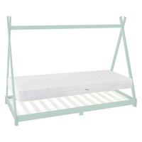 KINDERBETT Tipi mit Matratze 90x200 cm Mint - Mintgrün, Holz (90/200cm) - ML-DESIGN