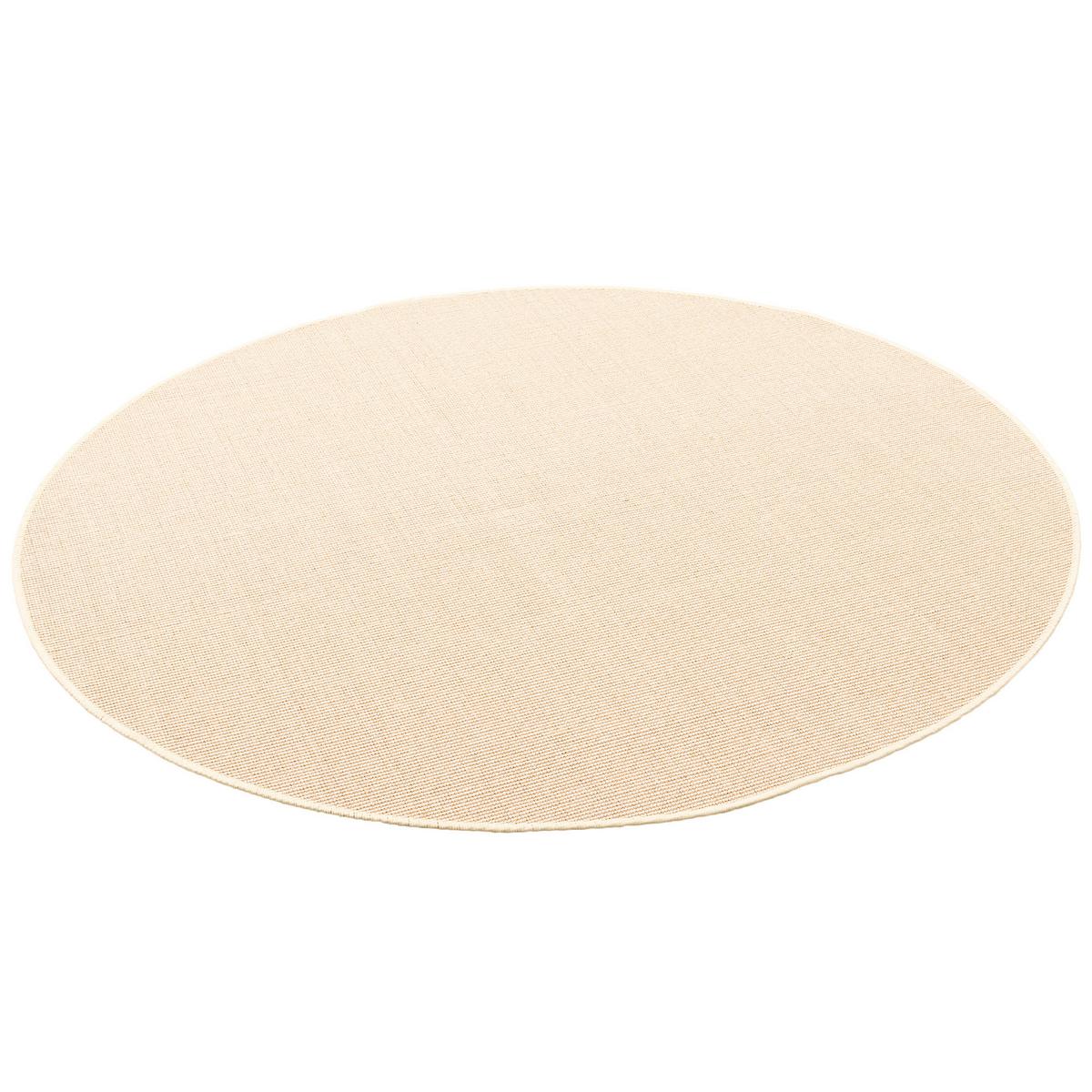 SISAL NATUR TEPPICH RUND - Ecru, Textil (100/100cm) - Snapstyle