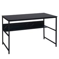 SCHREIBTISCH rechteckig Schwarz - Schwarz, Metall (60/120/78cm) - MCW