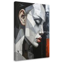 LEINWANDBILD Menschen & Charaktere 40x60cm - Grau, Textil (40/60cm) - Feeby